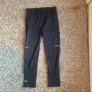 Under Armour black heatgear capri leggings size XS